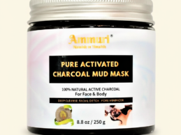 activated charcoal mud mask for deep cleansing face & body | ammuri